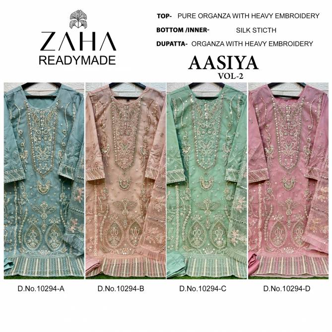 Aasiya Vol 2 By Zaha Pakistani Readymade Suits Wholesale Market in Surat
